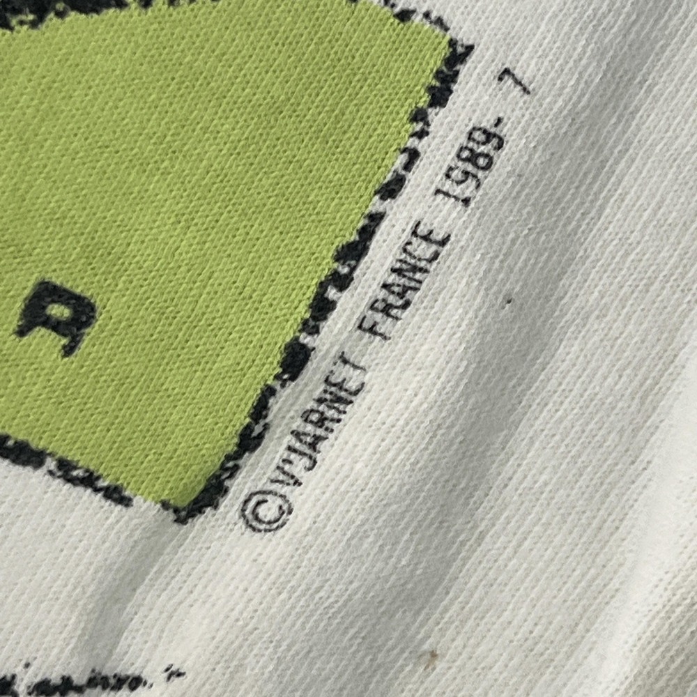 Vintage 1989 Vuarnet France Shirt Mens Large White Logo Graphic Tee Made USA - Picture 12 of 12